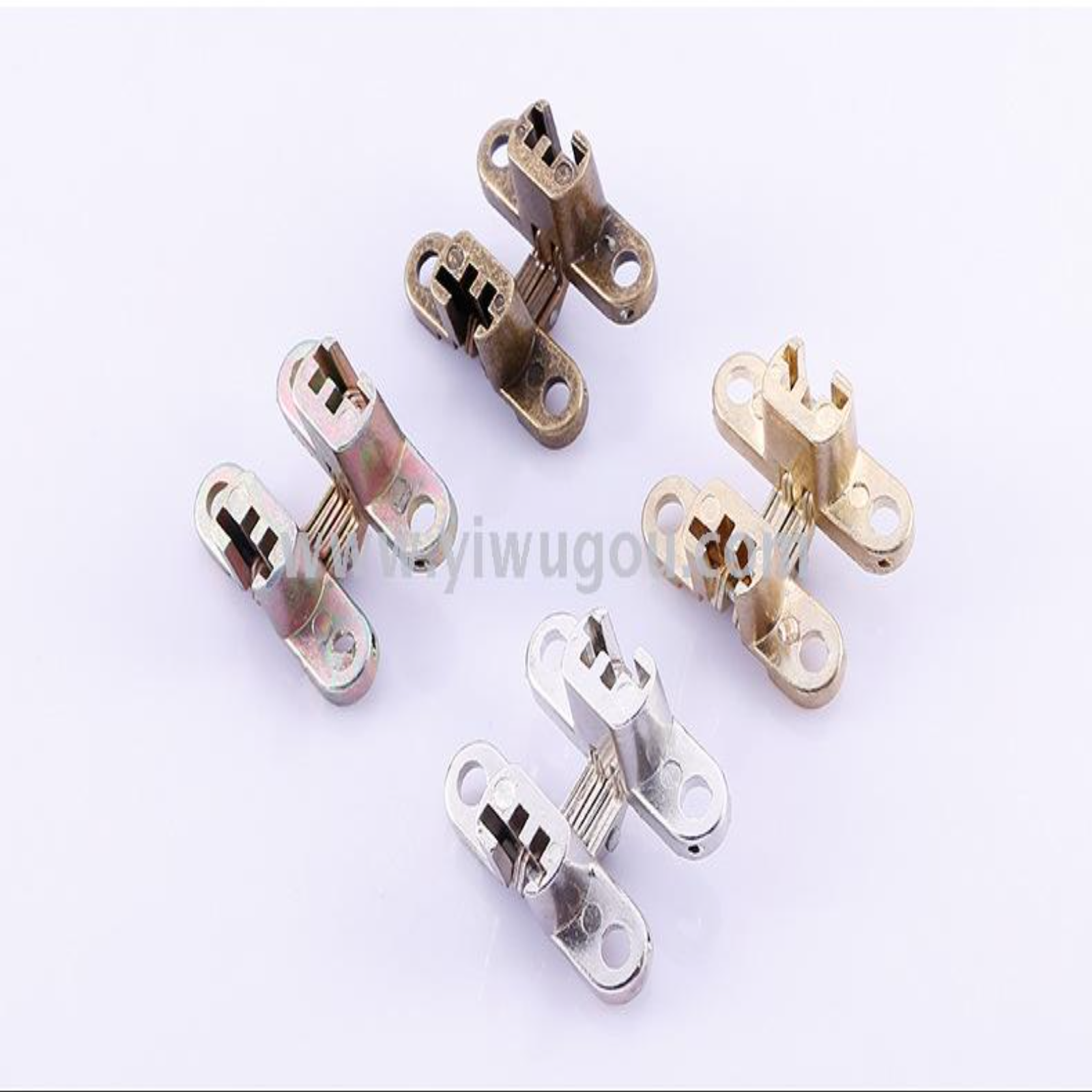 Cross hinge zinc alloy dining table dark hinge folding door invisible door cross dark hinge