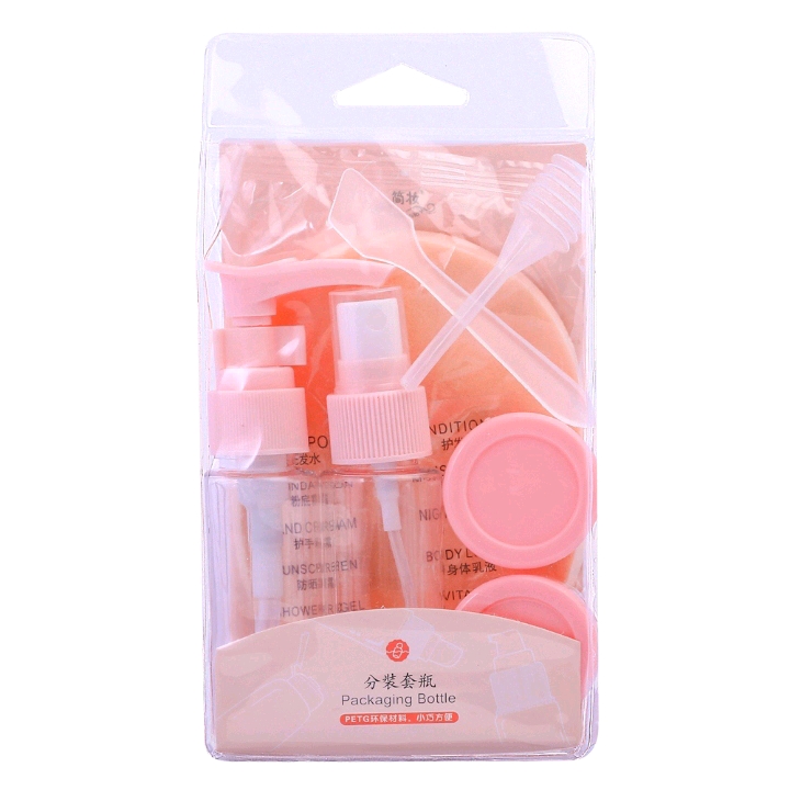 Lazy portable travel bottle, small and convenient shrinkable travel set sample bottle