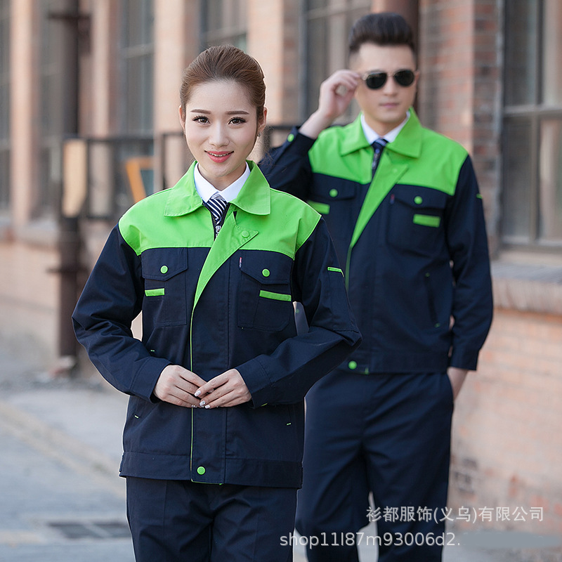 Wholesale work clothes set Spring and autumn clothing labor protection clothing wear-resistant auto repair clothing workshop factory clothing site clothing embroidery logo Application Scenario