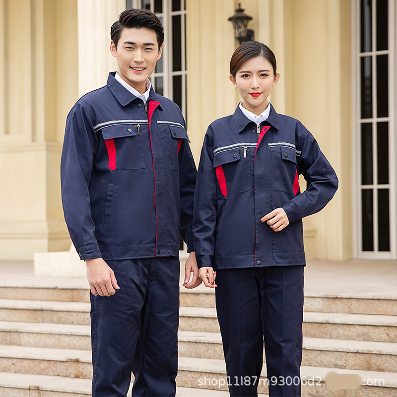 Labor protection service work clothes enterprise tooling spot processing wear-resistant spring and autumn long sleeve workshop clothes printing embroidery Application Scenario