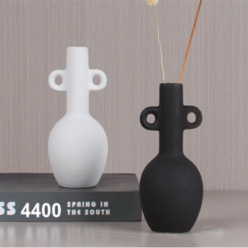 New Nordic modern creative internet-famous ceramic vase model room living room TV cabinet decorative display handicraft Specification image