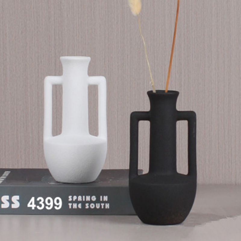 New Nordic modern creative internet-famous ceramic vase model room living room TV cabinet decorative display handicraft Item Picture