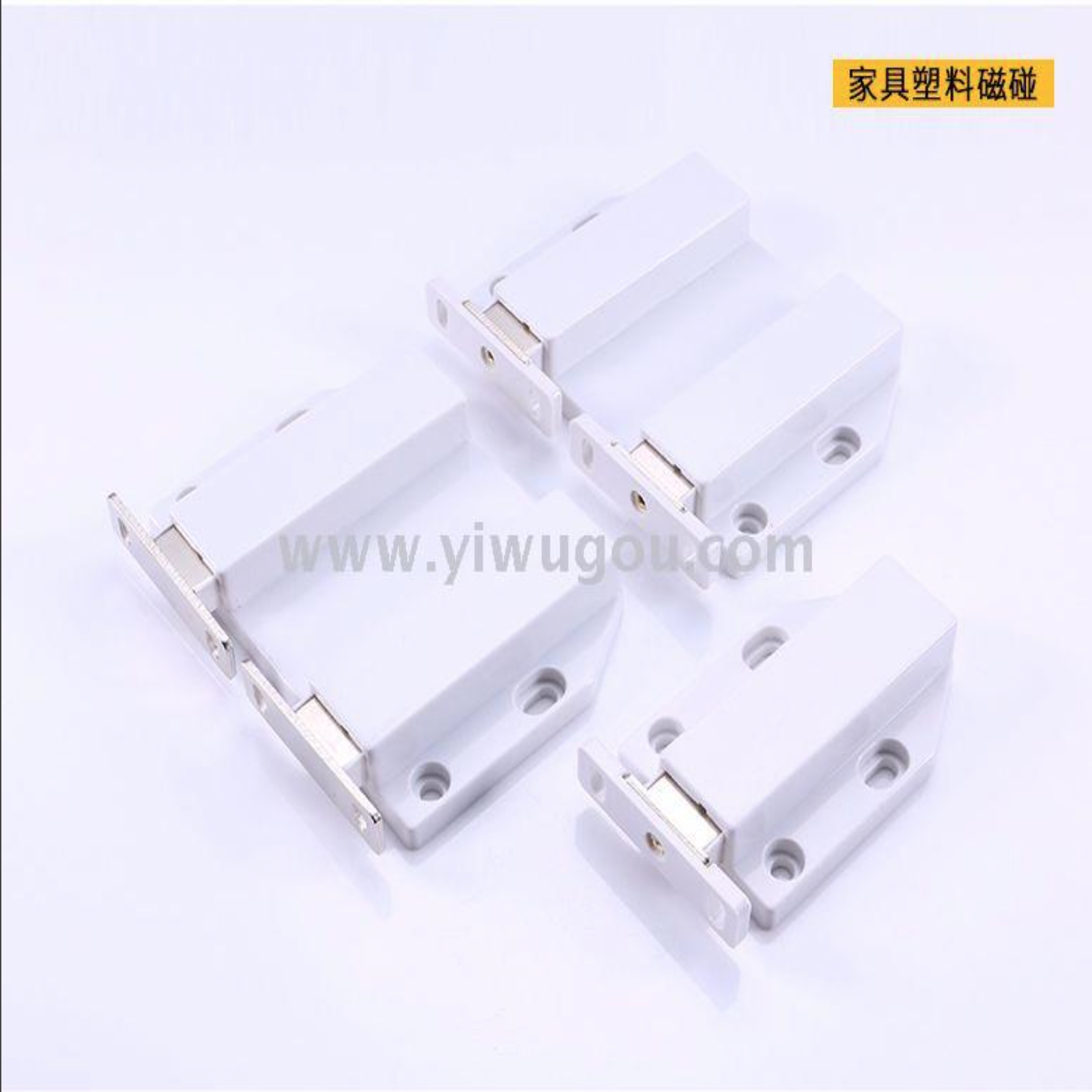 Single door double door bead large magnetic suction thickening strong magnetic press bouncer cabinet door magnetic suction contact without external iron magnetic touch