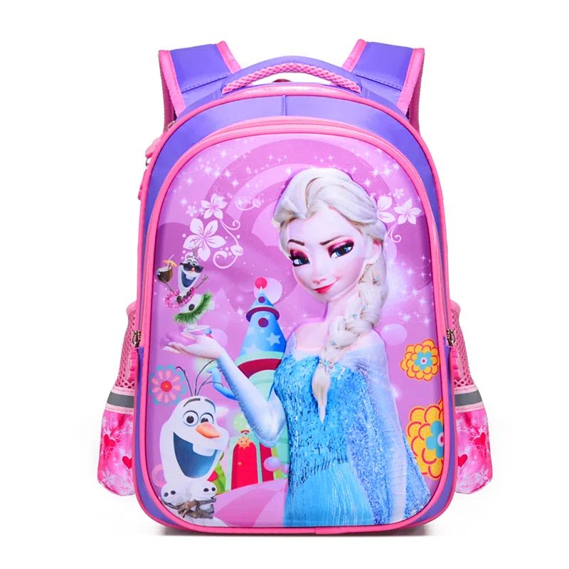 Schoolbag for primary school girls 1-2-3-4-5 Ice Princess cartoon high capacity kindergarten schoolbag thumbnail