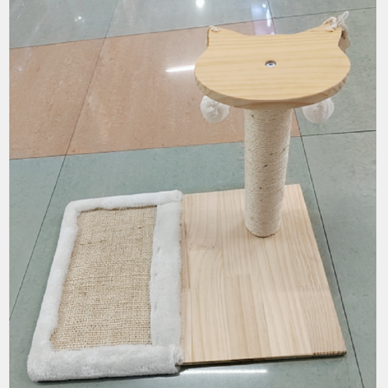 Xinan 知名品牌实木立式猫爬架猫爪板宠物猫猫玩具逗猫棒猫咪用品全套组合详情1