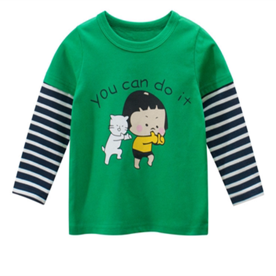 Boy's Long-Sleeved T-Shirt Spring And Autumn Winter 2022 New Autumn Clothes Baby Autumn Clothes For Small Boys Baby Children's Base Shirt 51