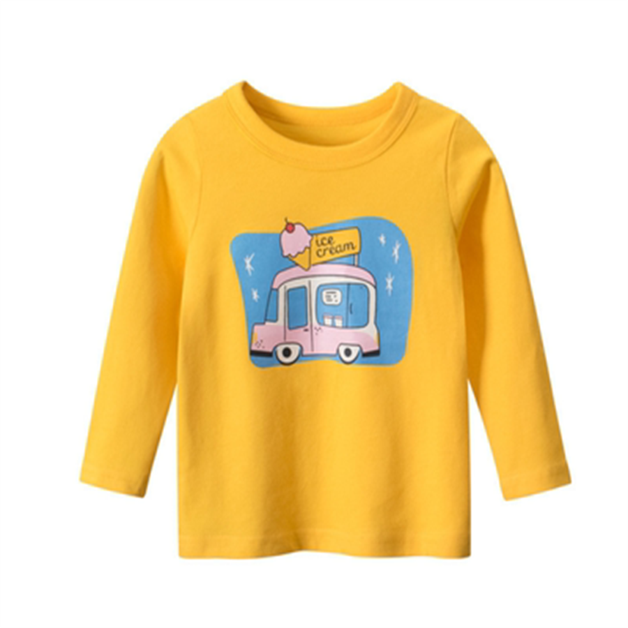 Boy's Long-Sleeved T-Shirt Spring And Autumn Winter 2022 New Autumn Clothes Baby Autumn Clothes For Small Boys Baby Children's Base Shirt 46