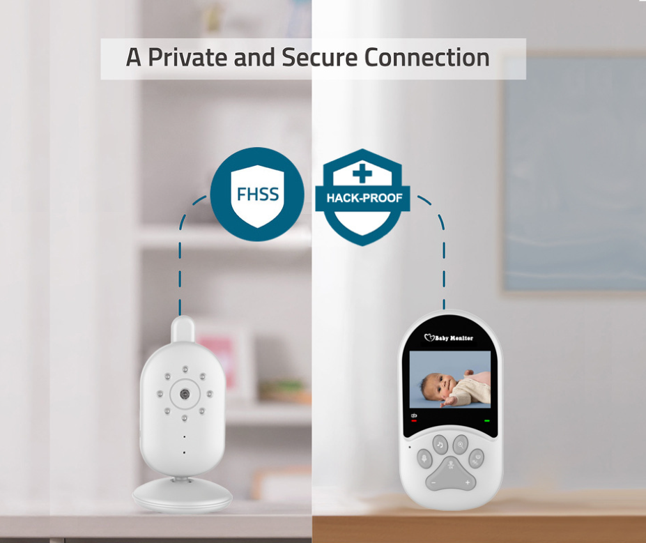 热销2.4寸新款婴儿监护器无线儿童安全监视器摇篮曲温度显示详情7