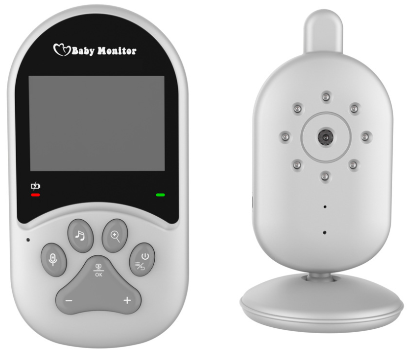 热销2.4寸新款婴儿监护器无线儿童安全监视器摇篮曲温度显示详情2