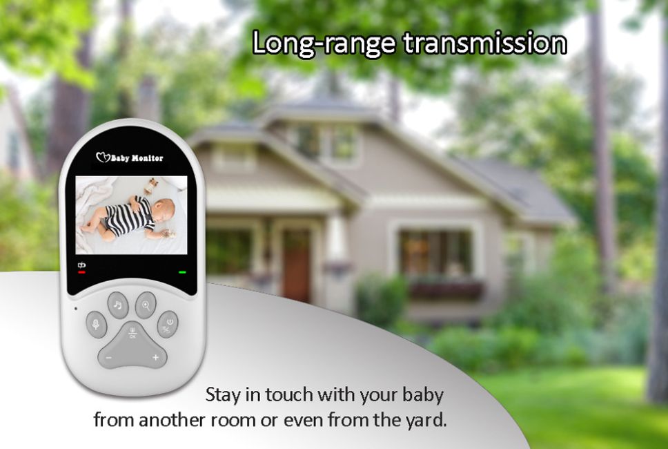 热销2.4寸新款婴儿监护器无线儿童安全监视器摇篮曲温度显示详情12