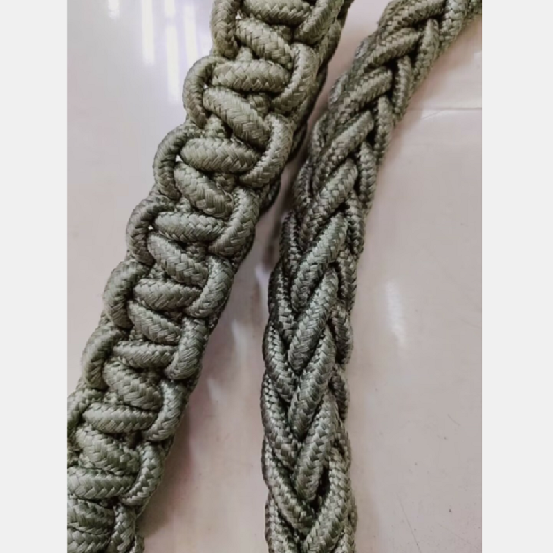 Xinan XX品牌军绿八股麻花宠物牵引绳+项圈 中大型犬适用结实耐用宠物用品套装 狗狗牵引详情2