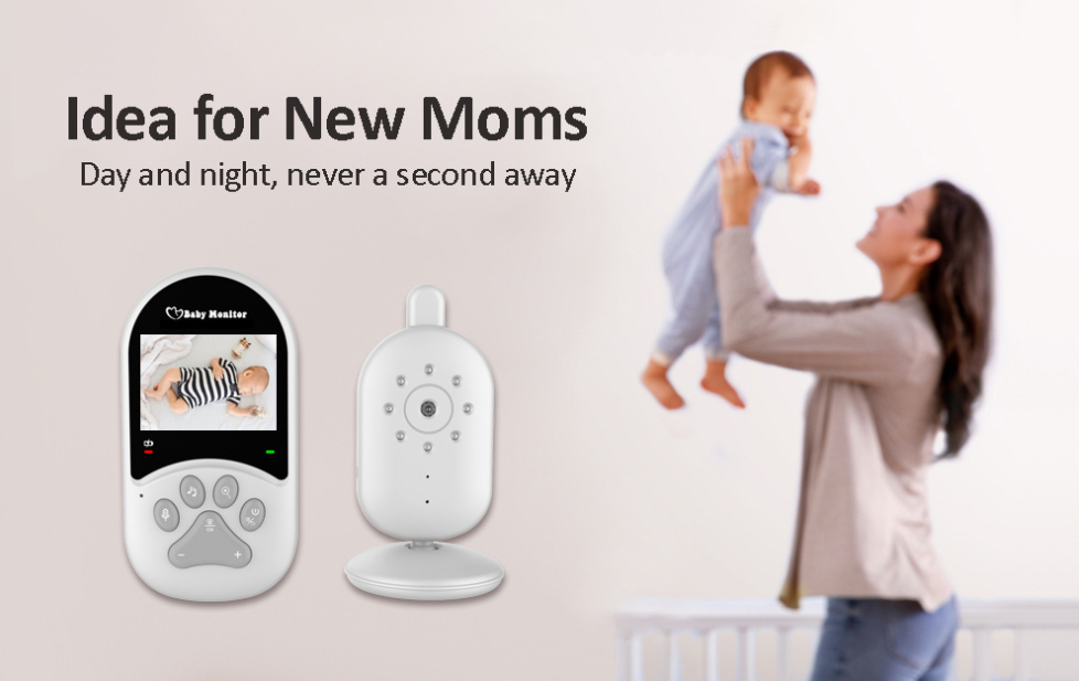 热销2.4寸新款婴儿监护器无线儿童安全监视器摇篮曲温度显示详情5