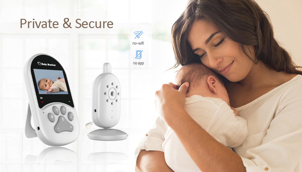 热销2.4寸新款婴儿监护器无线儿童安全监视器摇篮曲温度显示详情4