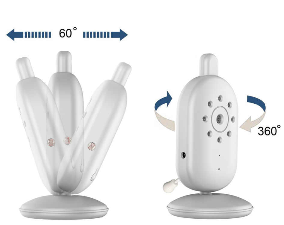 热销2.4寸新款婴儿监护器无线儿童安全监视器摇篮曲温度显示详情15