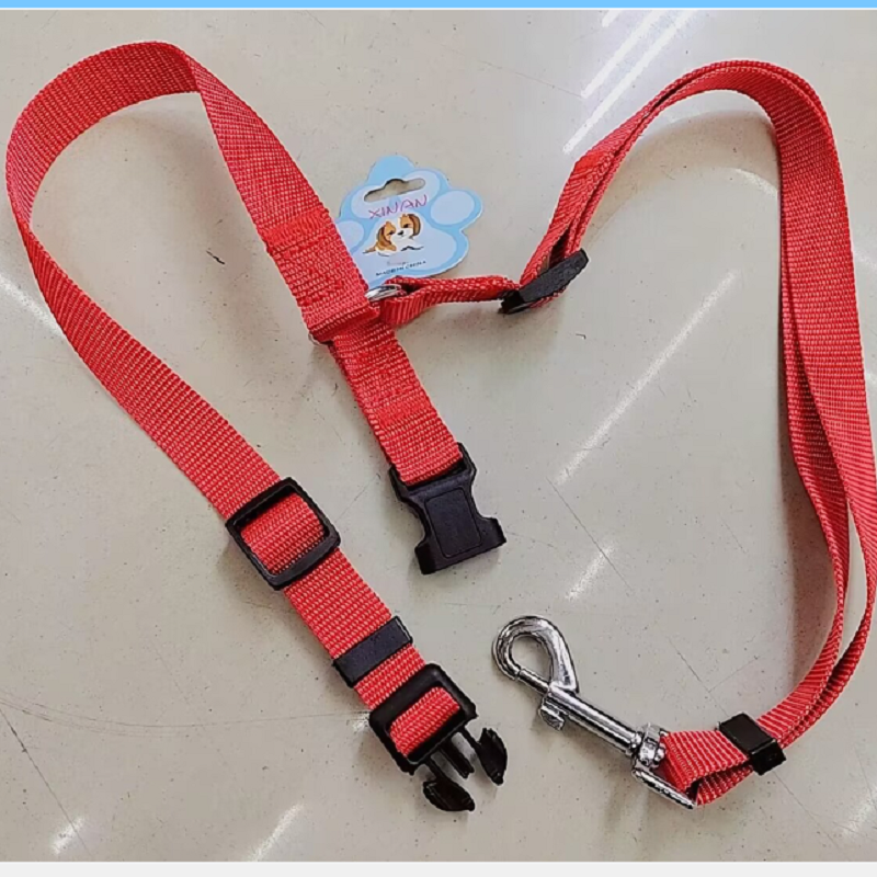 Xinan XX品牌可伸缩宠物牵引绳车载安全绳二合一狗狗用品外出遛狗防挣脱多种颜色可选 XX型号 狗狗牵引 2.0cm详情3