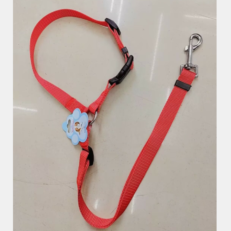 Xinan XX品牌可伸缩宠物牵引绳车载安全绳二合一狗狗用品外出遛狗防挣脱多种颜色可选 XX型号 狗狗牵引 2.0cm详情1