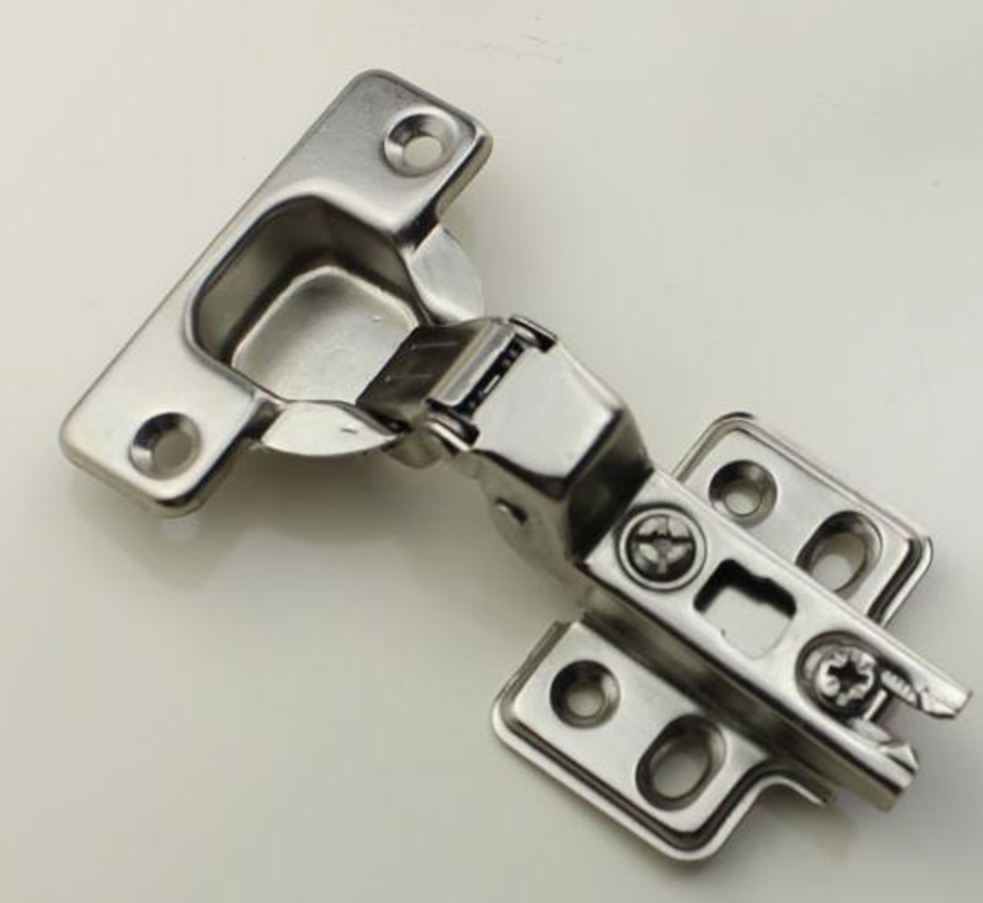 Cabinet hardware spring plate cold-rolled steel hinge four-hole two-hole base fixed hinge A-0603