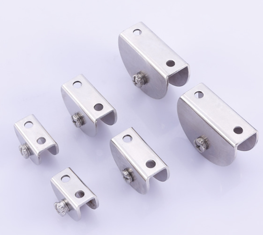 Supply iron glass clamp fixed laminate clamp glass laminate support furniture hardware accessories manufacturers wholesale direct sales