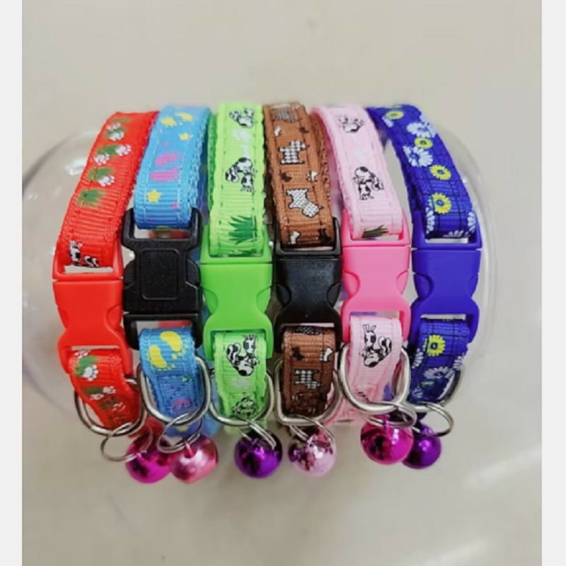 1.0cm pet cloth collar of various colors can be customized for small pets