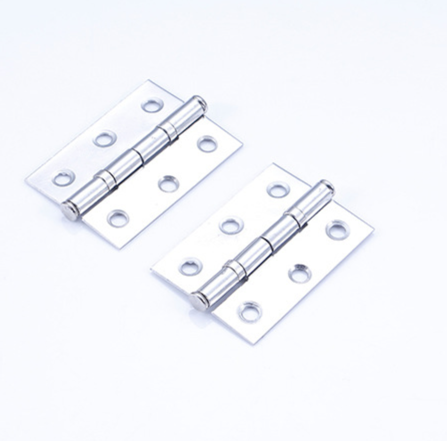 201 stainless steel small hinge thickened furniture small hinge mute bearing hinge iron cabinet and bag small hinge