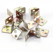 Thickened 90 degree small Angle code iron right Angle connection fixed Angle code small furniture cabinet color zinc square support Angle code