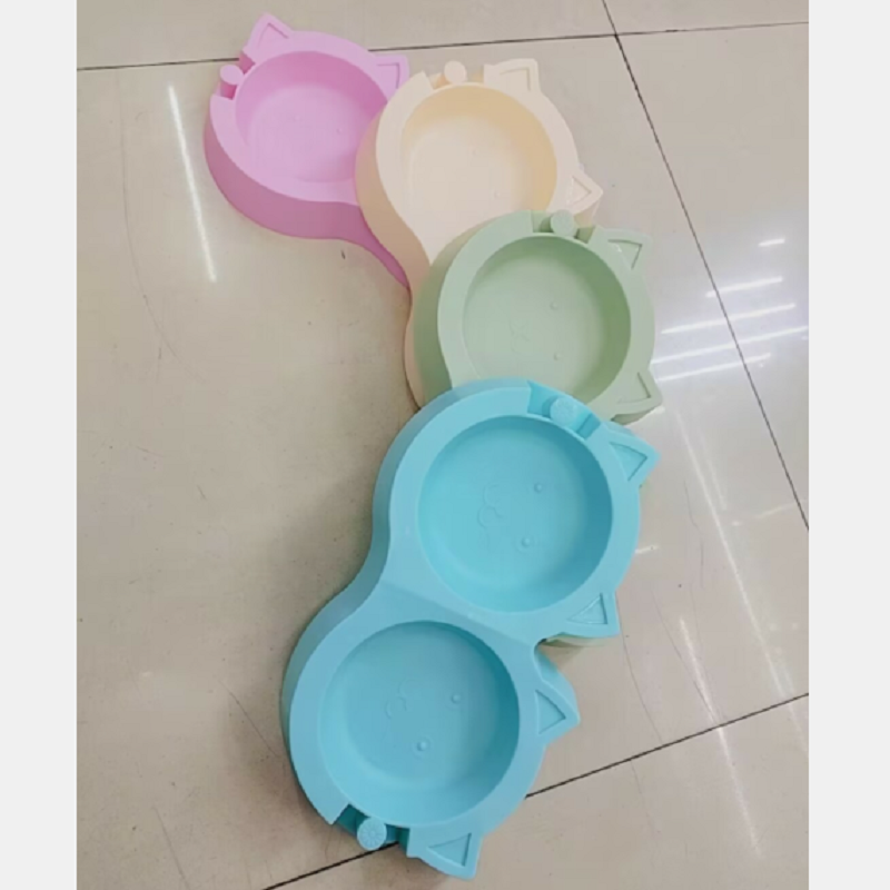 猫耳宠物喂食器 猫咪狗狗饮水喂食双碗 宠物用品宠物碗详情1