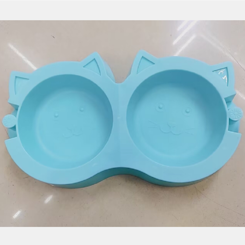猫耳宠物喂食器 猫咪狗狗饮水喂食双碗 宠物用品宠物碗详情2