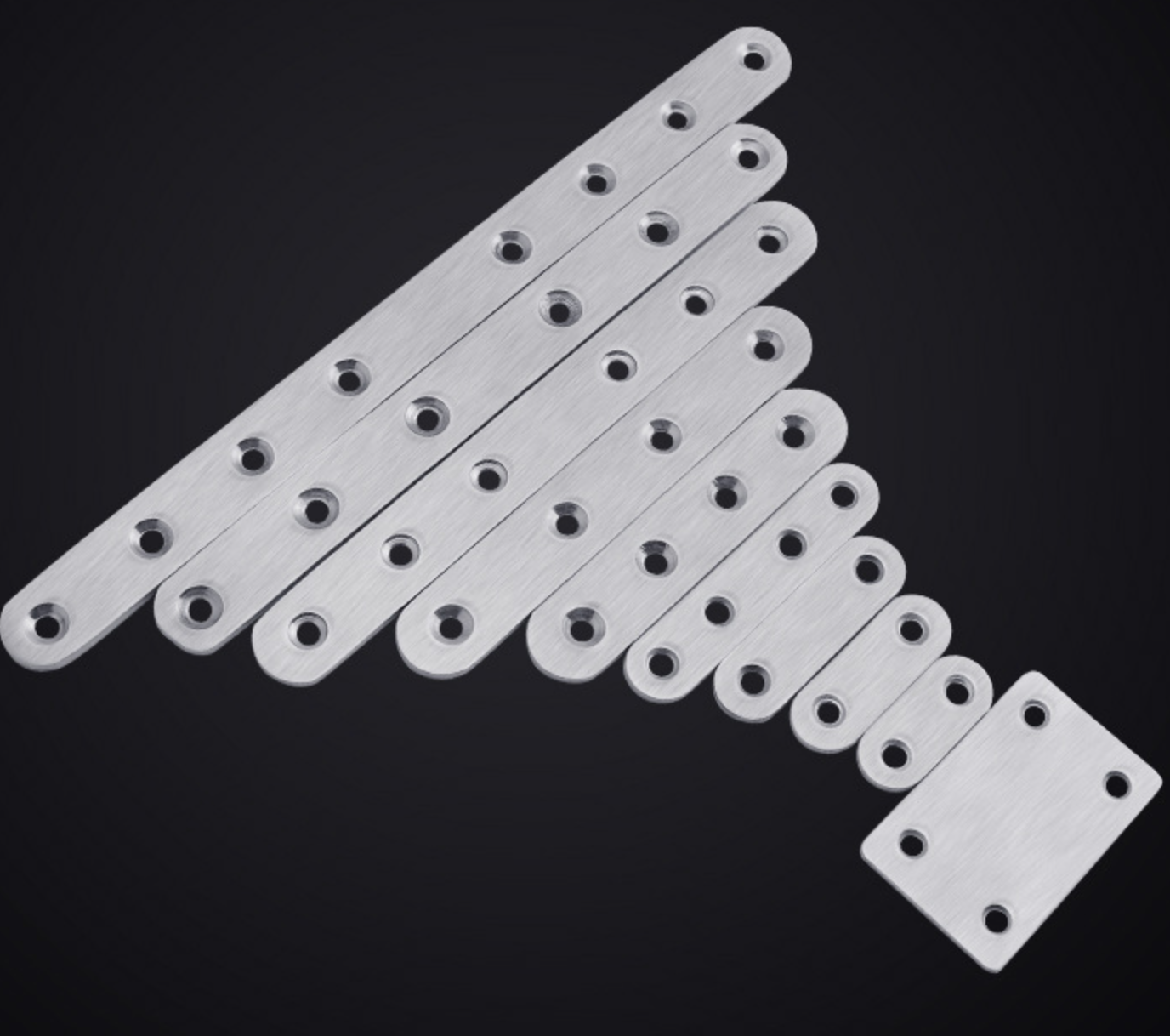 Stainless steel thickened connector connection sheet straight sheet iron sheet flat Angle Angle code word wildebeest fixed piece