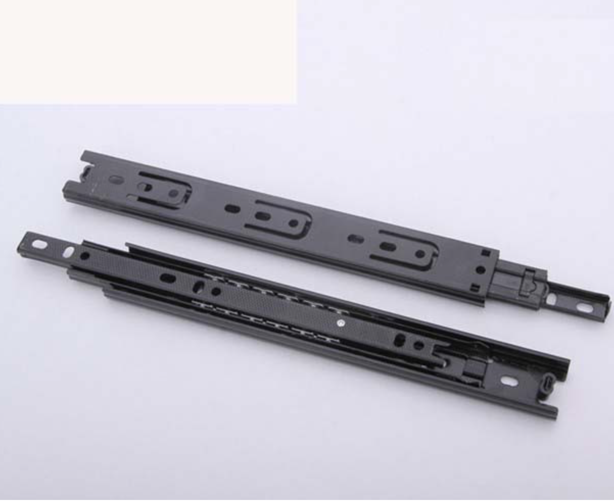 3008 3-section ball quiet track cabinet drawer damped steel ball guide furniture hardware fittings direct