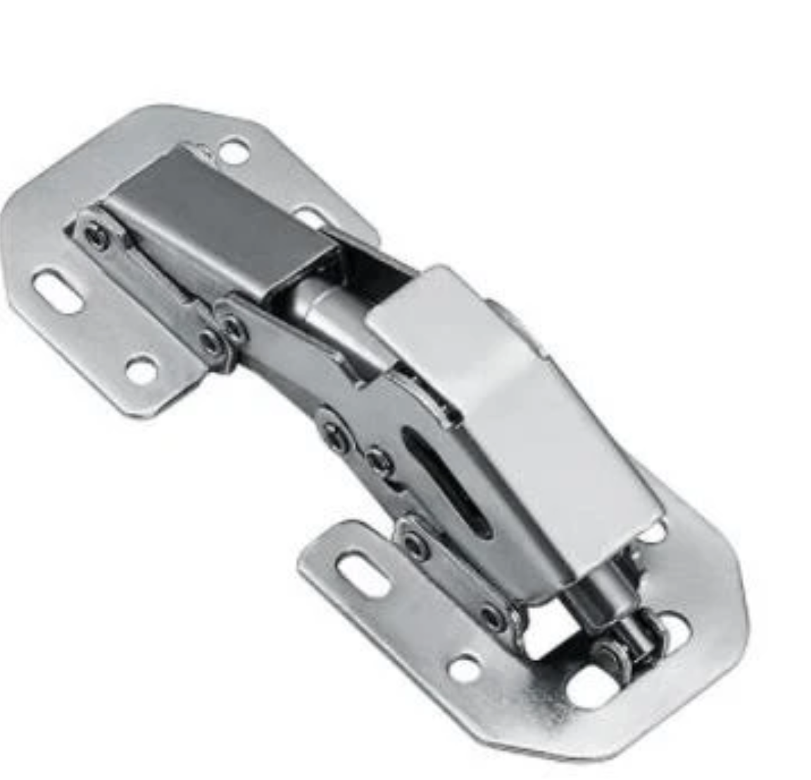 Hinge free punch thickened hinge Frog free hole hinge cabinet Wardrobe door damper hydraulic buffer door hinge
