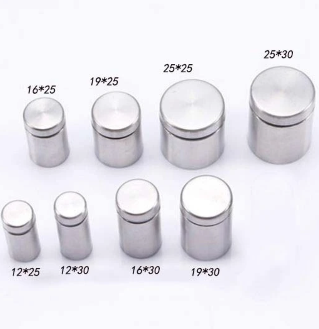 Manufacturers produce 201 stainless steel advertising nails stainless steel hollow advertising nails glass mirror nails decorative mirror nails