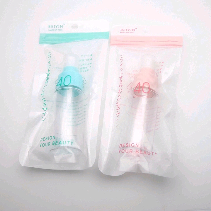 40ml plastic spray bottle pet clear plastic spray bottle Fine mist lotion spray bottle