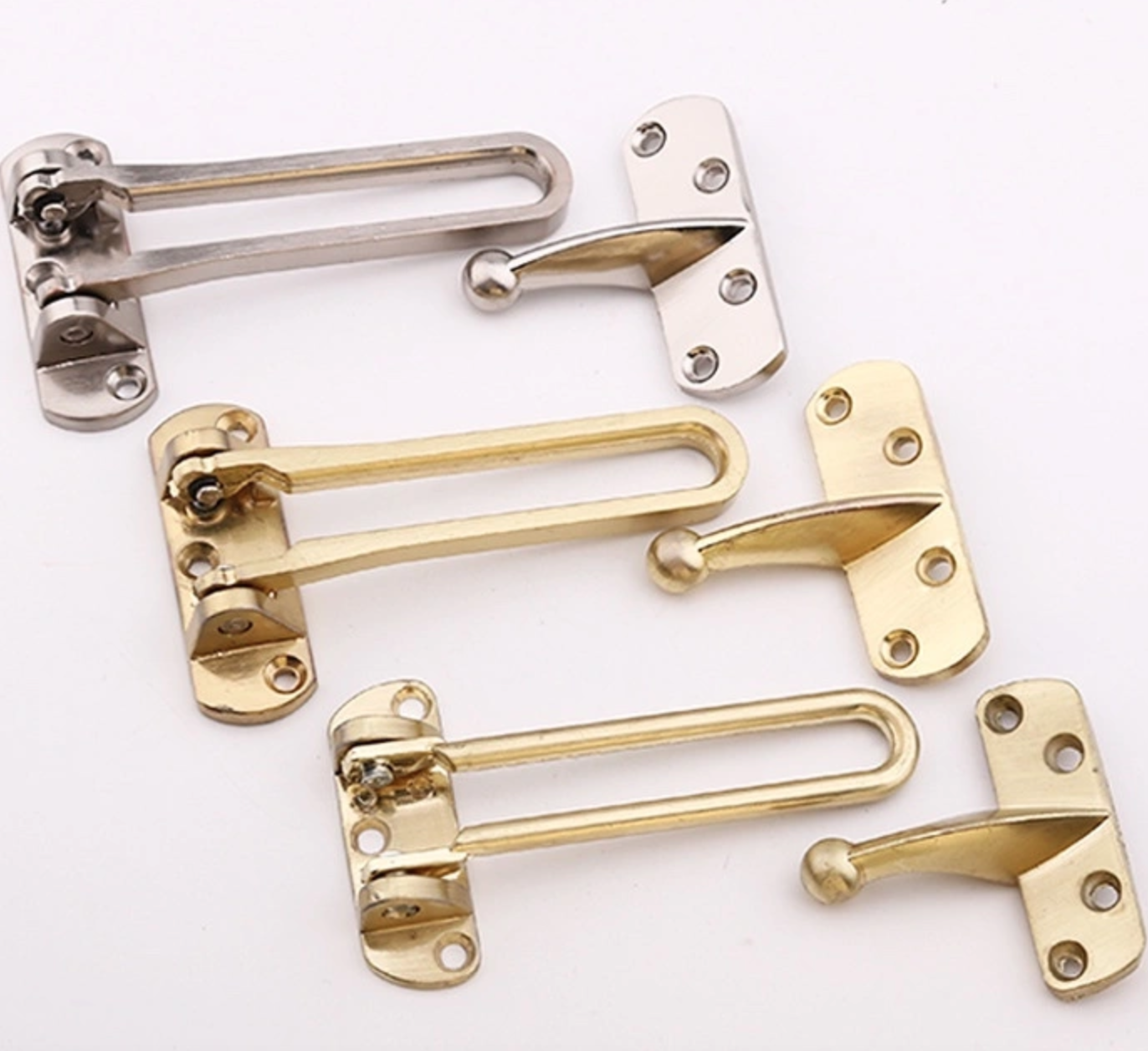 Zinc alloy anti-theft buckle security custom door chain anti-theft latch hotel door door anti-theft lock door hardware wholesale