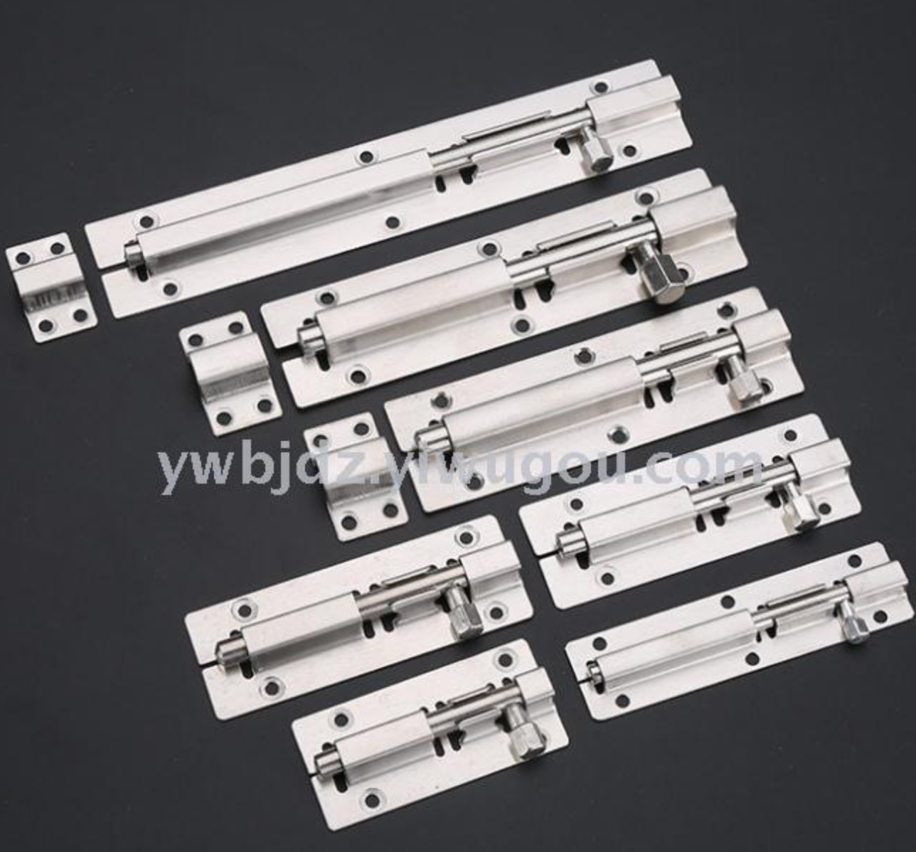 Fine stainless steel square anti-theft latch widening deadbolt home doors and Windows suitable for hardware accessories