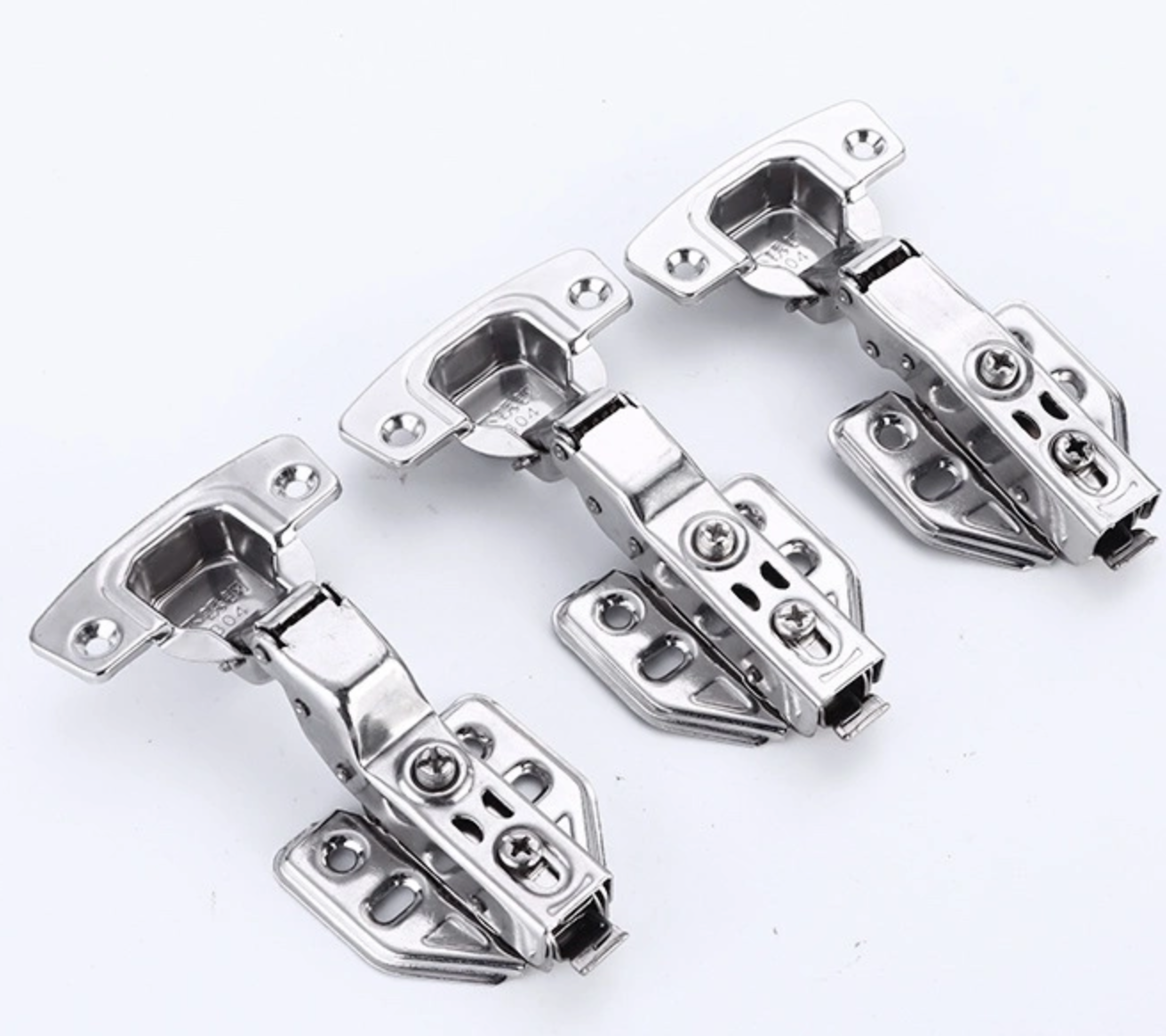 Yiwu good goods buffer stainless steel hinge cabinet release damper hinge spring arm hinge hydraulic hardware accessories