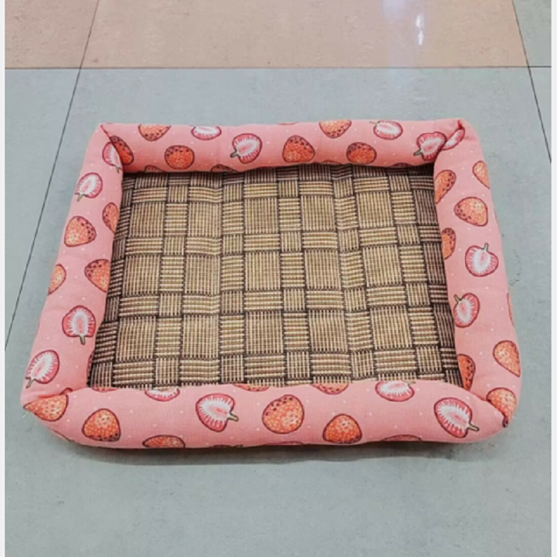 Pet Nest four-piece summer square mat pet cushion bed cat nest details Picture