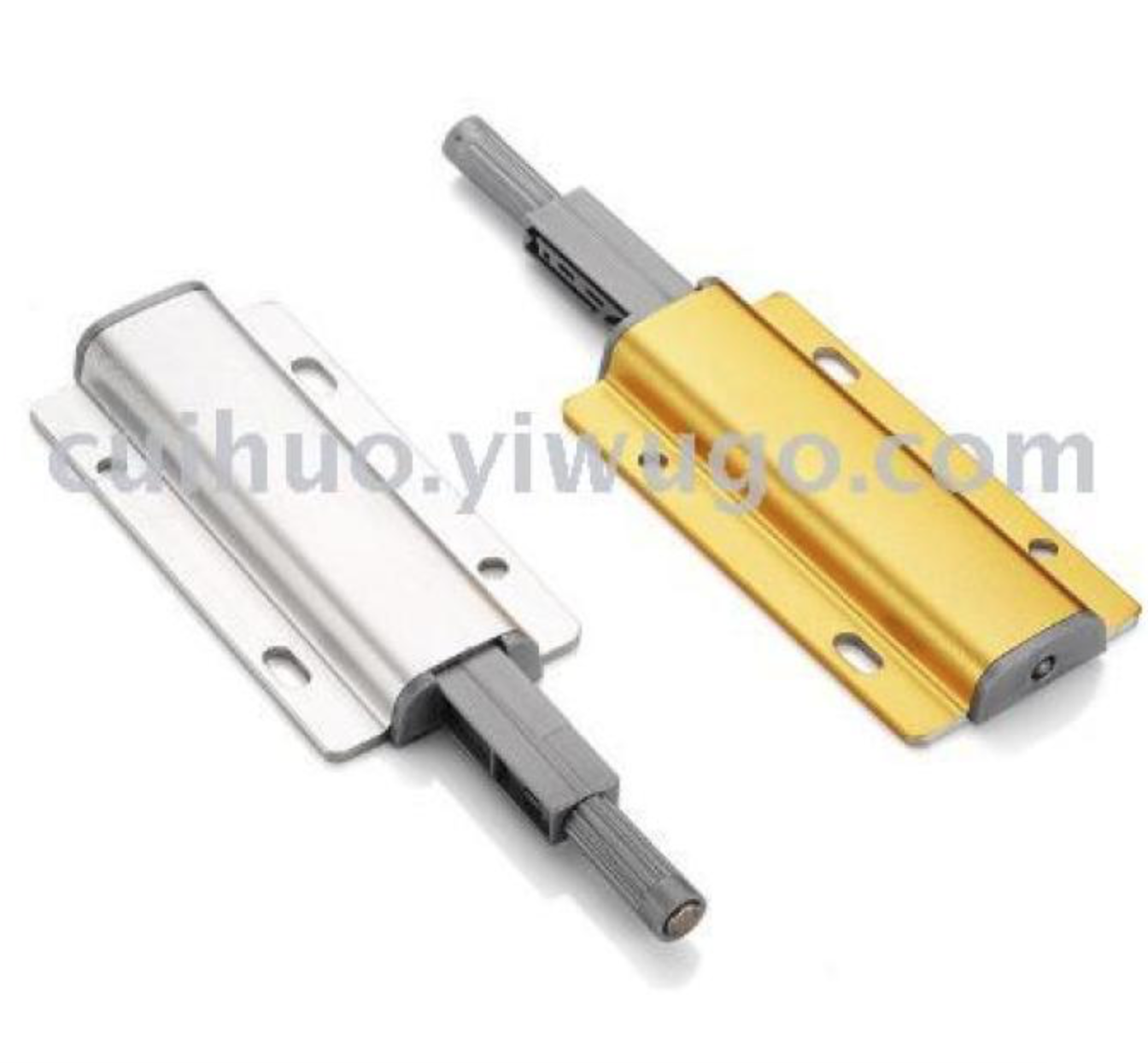Manufacturer aluminum shell rebounder door plate rebounder door touching hardware door plate no handle rebounder buffer