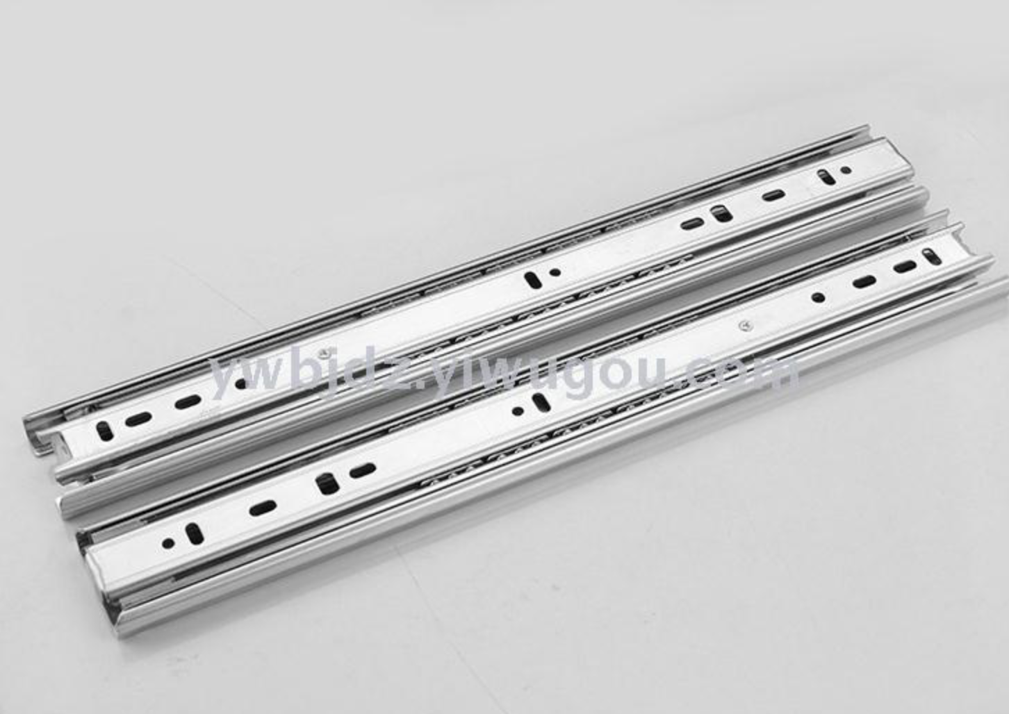 Furniture clothing cabinet track three-section drawer track cushioned slide track anti-trip 4515 slide track