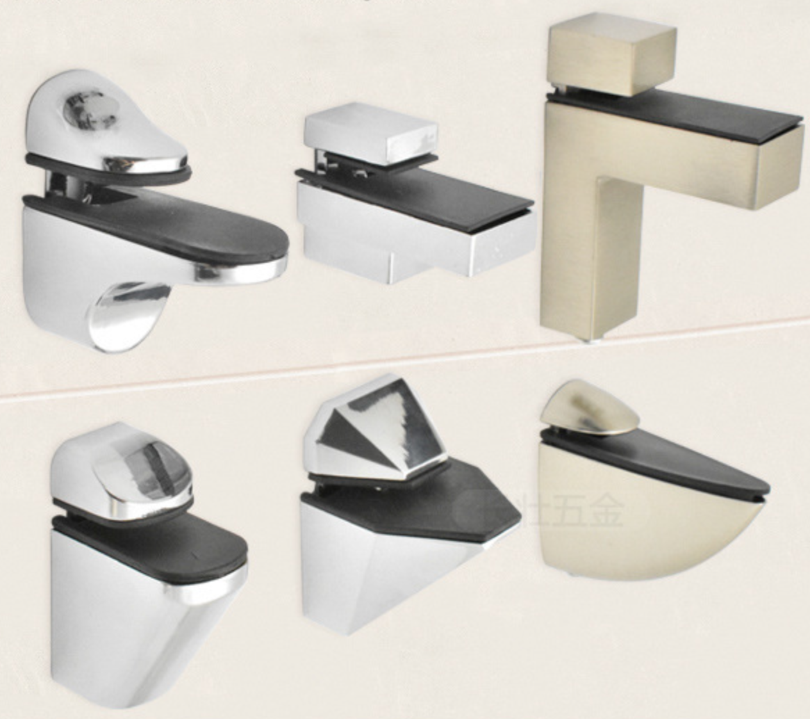Alloy glass clamps F clamps Large glass clamps hold fish mouth clamps shelf laminars bearing 20 kg
