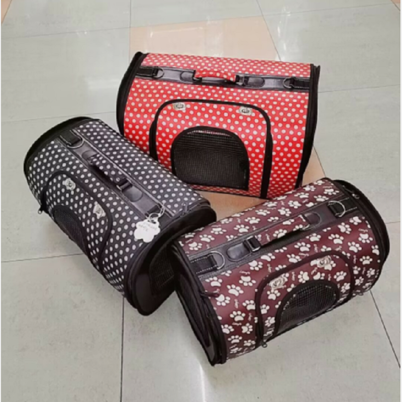 Pet Going Out Bag Three-door bag three-piece set dog bag cat bag Portable bag Travel bag