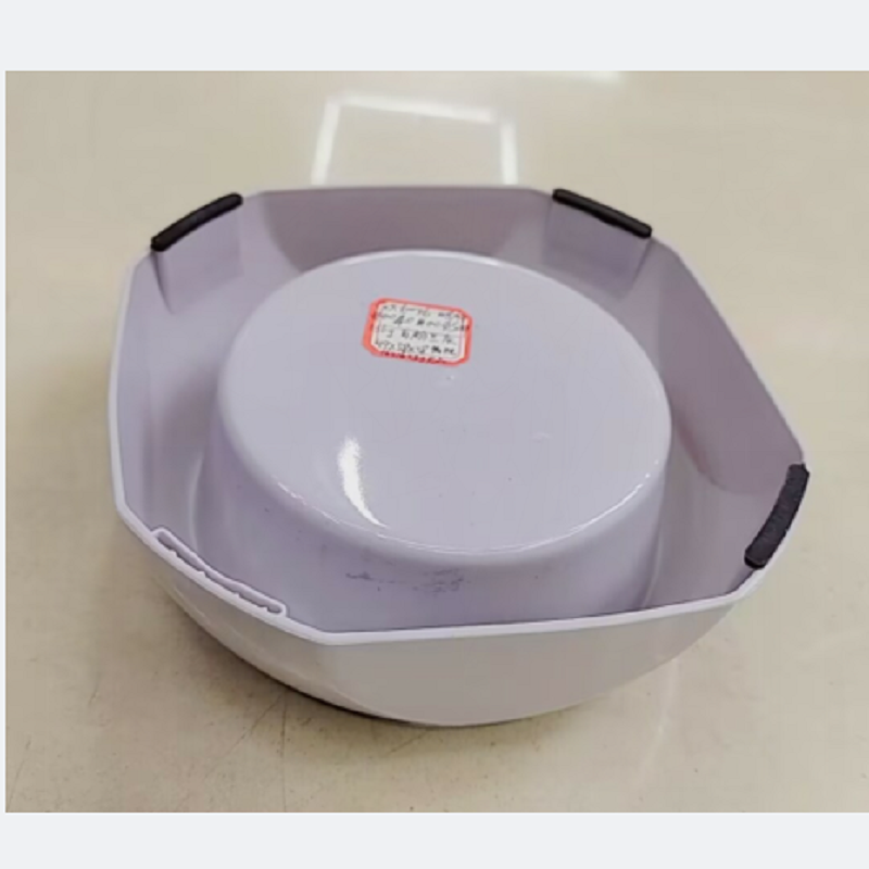 宠物不锈钢双层食盆  不锈钢塑料二合一 一碗双用 防滑详情3