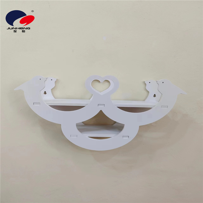 Non-drilling bedside shelf, wall-mounted living room wall decoration, bedroom wall hanging rack, wall-mounted flower stand, wall partition A4646 Application Scenario