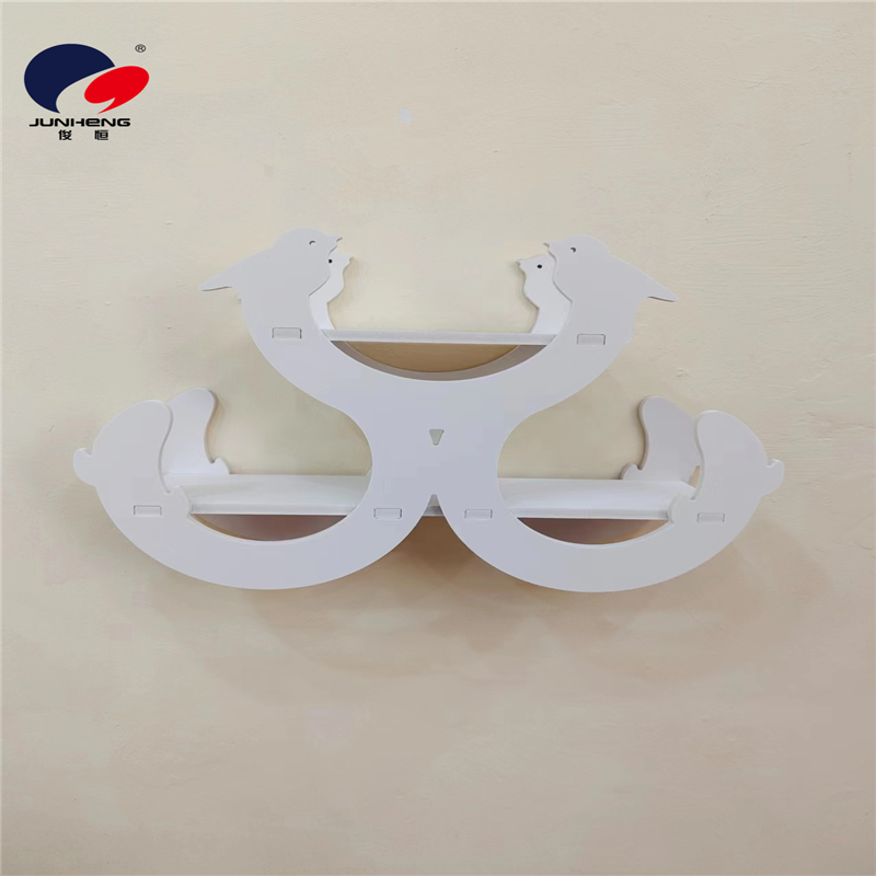Non-drilling bedside shelf, wall-mounted living room wall decoration, bedroom wall hanging rack, wall-mounted flower stand, wall partition A4646 details Picture