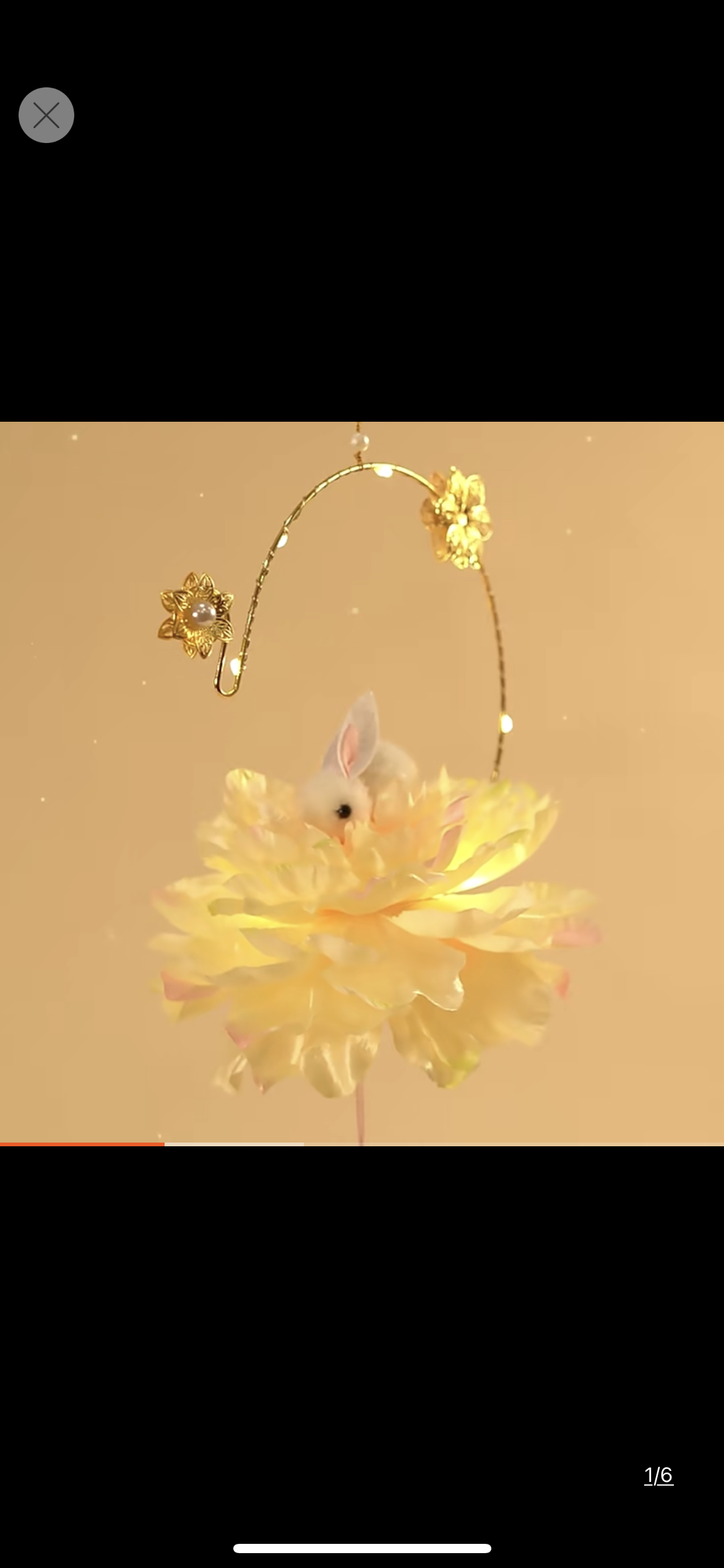 diy materials for Rabbit Year lanterns, New Year children's ancient-style Hanfu, hand-held jade rabbit flower lanterns, handmade flower baskets, palace lantern accessories Item Picture