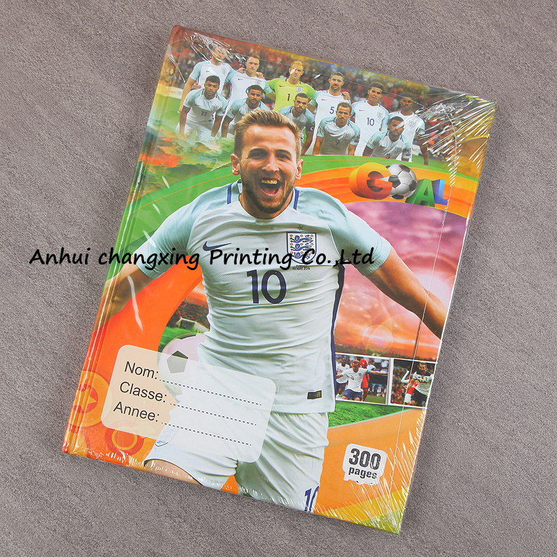 Foreign Trade Book African Notebook Football Star Cover Hard Copy Custom Batch Factory Shop Specification drawing
