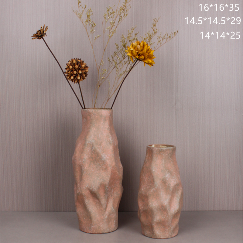 New retro and nostalgic ceramic vases, table flower vases, simple and modern home decoration ornaments and handicrafts Specification image