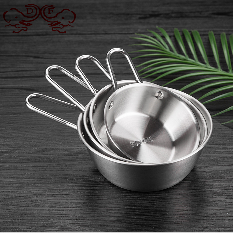 DF99251不锈钢镀金米酒碗镀金碗热凉酒碗带把手黄铝碗黄酒碗带柄调料碗热凉酒碗料理碗DF Trading house 详情2