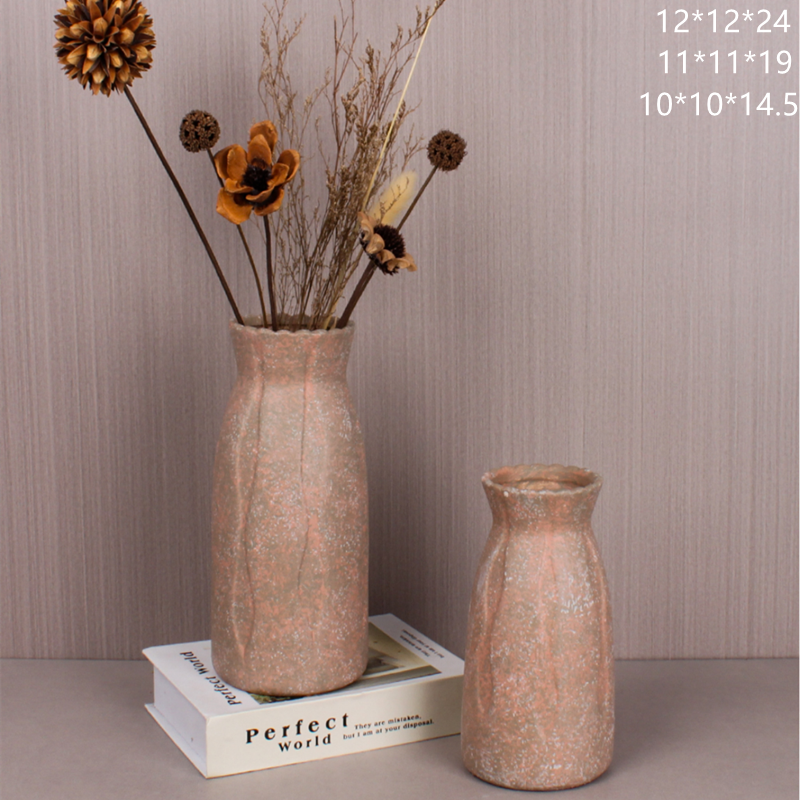 New retro and nostalgic ceramic vases, table flower vases, simple and modern home decoration ornaments and handicrafts details Picture
