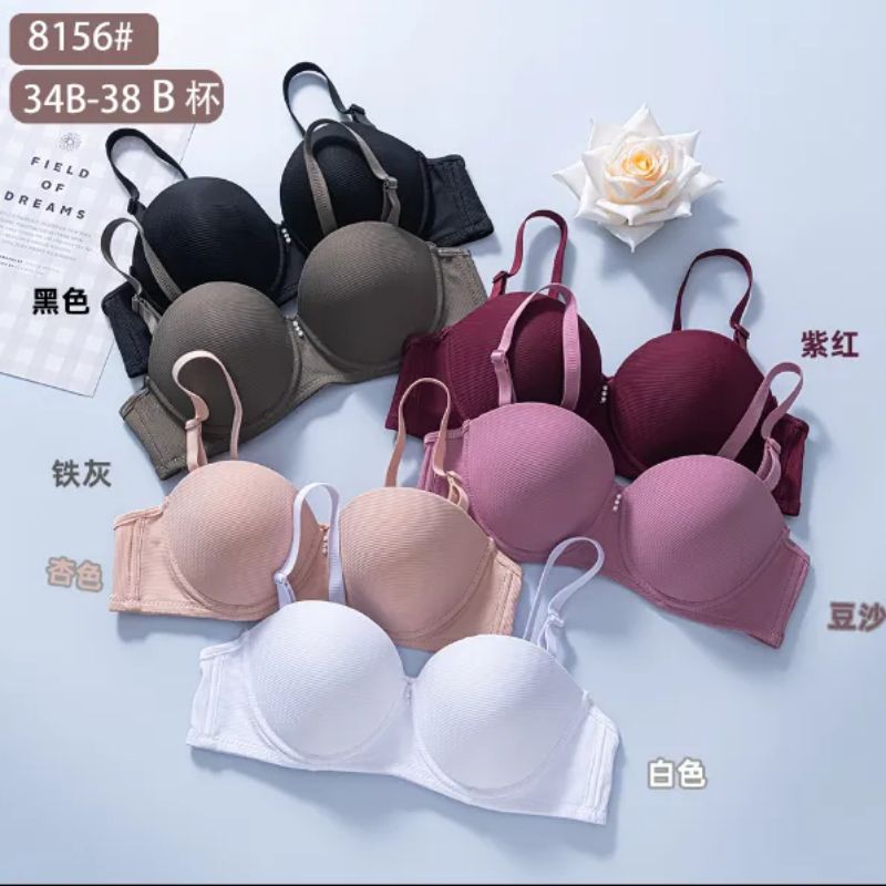 High-end bra half cup type gathered pair breast small chest sexy underwire medium thickness upper support sexy not empty cup thumbnail