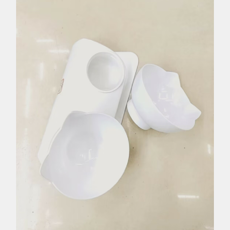 Pet food set cat feeding double bowl Application Scenario